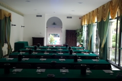La sala dell'Hotel La Palma di Stresa, dove s'è tenuto il corso su Google Analytics.