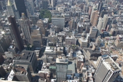 Manhattan vista dall'alto, centro nevralgico della comunicazione mondiale.