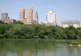 Manhattan vista da Central Park.